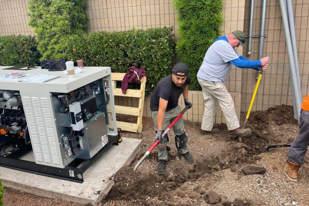New Generator Installation Fisher Electric Scotts Valley California