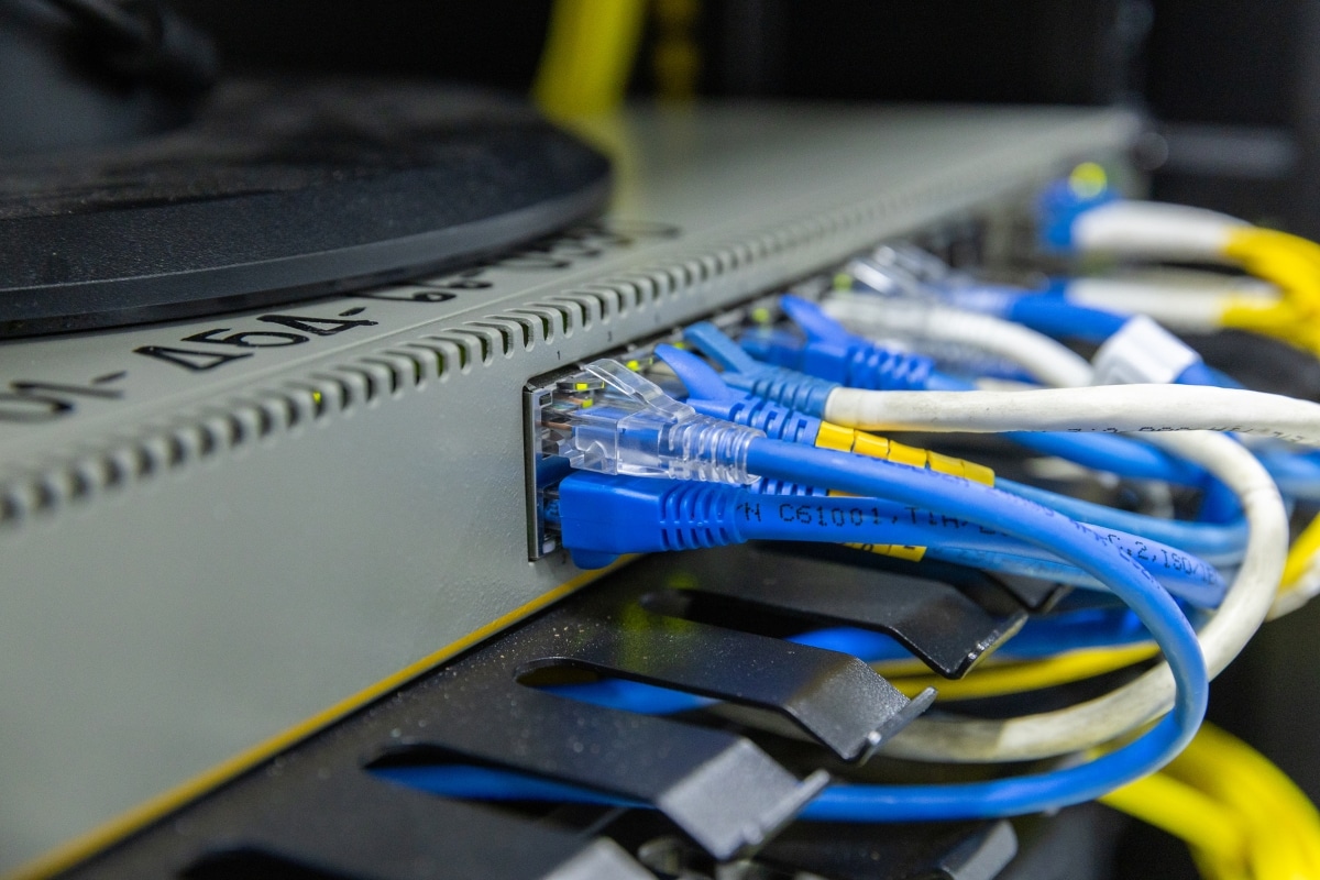 Server Room Ethernet & Data Cable Installation Fisher Electric Scotts Valley California