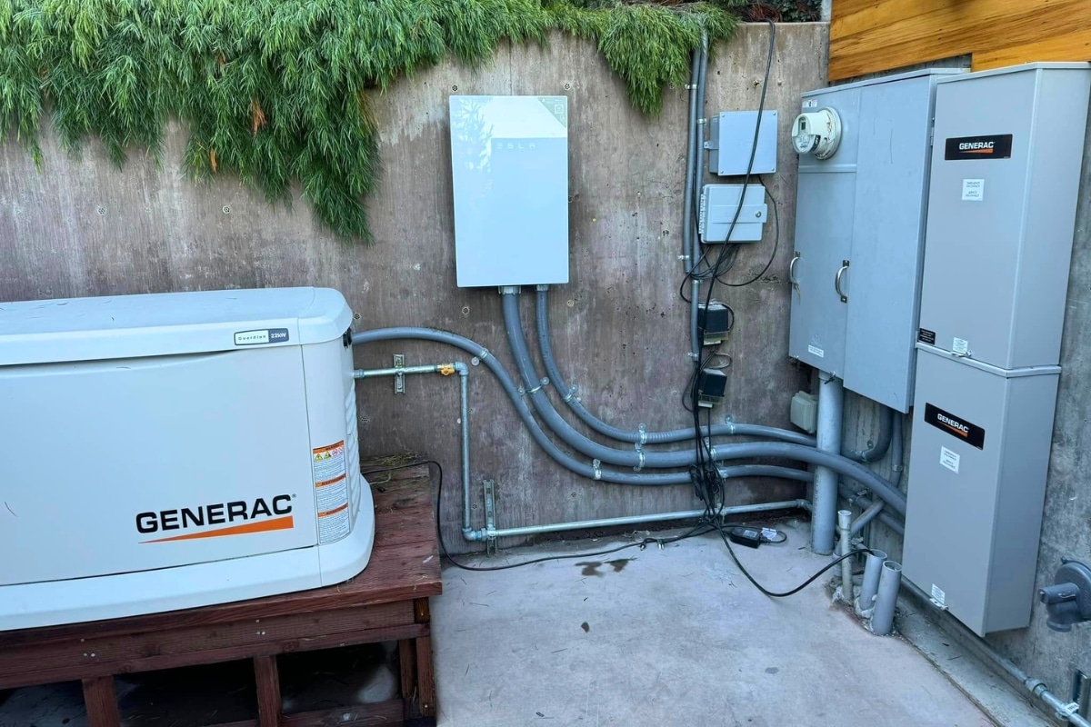 Whole Home Generator Installation Fisher Electric Scotts Valley California