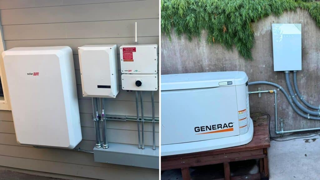 Solar Plus Battery Backup Keeping the Power On During Outages Solar Panel Battery vs Whole Home Generator Fisher Electric California